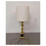 Table Lamp with Marble Base and Shade