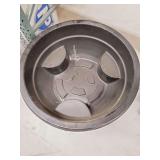 Large Black Plastic Round Tub