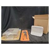 Doorbell, Shears, and Soap Dishes