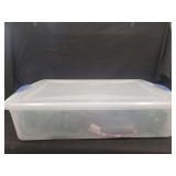 Plastic Tub of Various Extension Cords and Timers