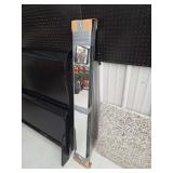 Black Wood Bed Frame and Mirror Lot