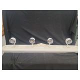 Four-Light White Vanity Fixture