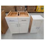 White Kitchen Cabinets with Drawers