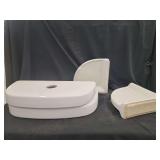 Ceramic Bathroom Tank Top with Wall Mounts