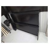 Black Headboard, Footboard, and Bed Frame