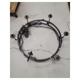 Wrought Iron Six Light Chandelier