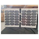 Pair of Framed Solar Panels
