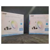 Two Feit Electric 50W LED Smart WiFi Downlights