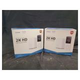 Two Eufy Security Battery Video Doorbells 2K HD Resolution