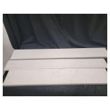 Three White Decorative Trim Pieces