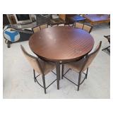 Round Dining Table with Four Chairs
