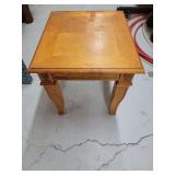 Wood Side Table with Drawer