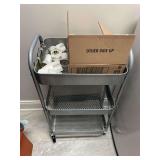 Rolling Cart with Accessories