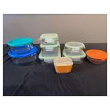 Pyrex and Anchor Glass Food Storage Bowls and Containers