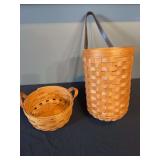 Longaberger Handwoven Baskets Dresden Ohio USA Set of 2