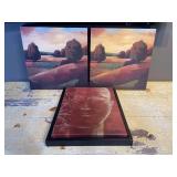 Set of Three Decorative Canvas Prints