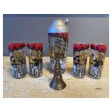 Circus Cocktail Set with Shaker, Glasses, and Bar Bell