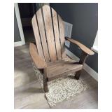 Wooden Adirondack Style Chair