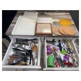 Assorted Kitchen Utensils and Cutting Boards
