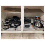 Assorted Cookware Lot: Pots, Pans, Bowls, and Steamer