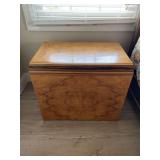 Wood Side Table with Waterfall Edge