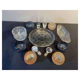 Assorted Glassware Collection - Bowls, Vases, and Tray