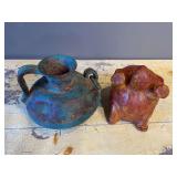 Decorative Pottery Vessels - Two Unique Pieces