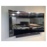 Samsung Curved Television with Soundbar