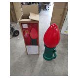 HOME ACCENTS 3 FT RED BATTERY OPERATED LED JUMBO BULB