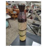 DECORATIVE METAL VASE 30 INCHES TALL
