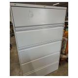 HON 5 DRAWER LATERAL FILE CABINET WITH KEY 42X19X67