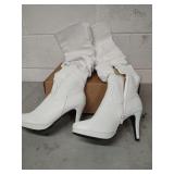 DREAM PAIRS SZ 10 KNEE HIGH HEALED BOOTS