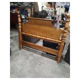FULL SIZE MAPLE BED - HEADBOARD AND FOOTBOARD WITH RAILS AND SLATS