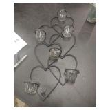 HEART SHAPED CANDLE WALL HANGING HOLDER