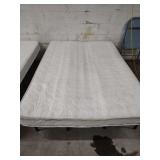 FULL SIZE METAL PLATFORM BED FRAME - MATTRESS WILL BE GIVEN TO BUYER IF WANTED