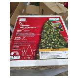 HOME ACCENTS 7.5 FT EDGEWATER PINE LED CHRISTMAS TREE WITH COLOR CHANGING LIGHTS NO LIGHT TEST HAS BEEN PERFORMED