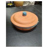 HI MARK CLAY FOOD SERVING BOWL