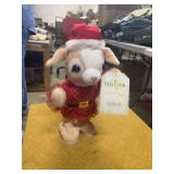 DANCING HAPPY GOAT WITH A SANTA HAT.  NEW FROM TRACTOR SUPPLY