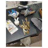 GOLD PLATED SILVERWARE SET - MEASURING CUPS - AND ETC