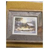 CHRISTMAS SCENE FRAMED