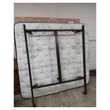 KING SIZE HOLLYWOOD BED RAILS - BOX SPRING AND MATTRESS WILL BE GIVEN TO BUYER IF WANTED