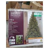 HOME DECORATORS 7.5 FT ELEGANT TWINKLING GRAND FIR LED CHRISTMAS TREE WITH WARM WHITE LIGHTS NO LIGHT TEST HAS BEEN PERFORMED