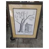 SIGNED MICHAEL HUBRICH OCCUPIED PRINT 20X25