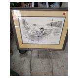 SIGNED MICHAEL HUBRICH IF YOU SNOOZE YOU LOSE PRINT 20X25