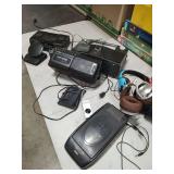 8 TRACK RADIO - TV WEATHER BAND RADIO - EAR PHONES AND ETC