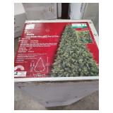 HOME ACCENTS 7.5 FT WESLEY LONG NEEDLE PINE LED CHRISTMAS TREE WITH COLOR CHANGING LIGHTS NO LIGHT TEST HAS BEEN PERFORMED