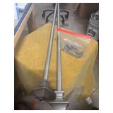 METAL CURTAIN ROD AND HOLDERS