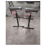 2 HAUL MASTER ROLLER STANDS ADJUSTABLE HEIGHT