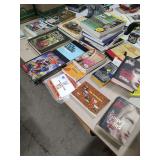 BOX OF BOOKS - VAMPIRE DIARIES - COMPLETE BOOK OF ANTIQUES - RECORD ALBUM PRICE GUIDE AND ETC