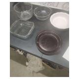 PIE PLATES - BAKING DISHES - MIXING BOWL